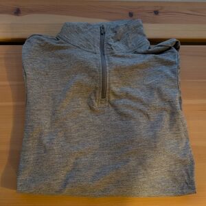 Gray Nike Quarter-Zip Pullover